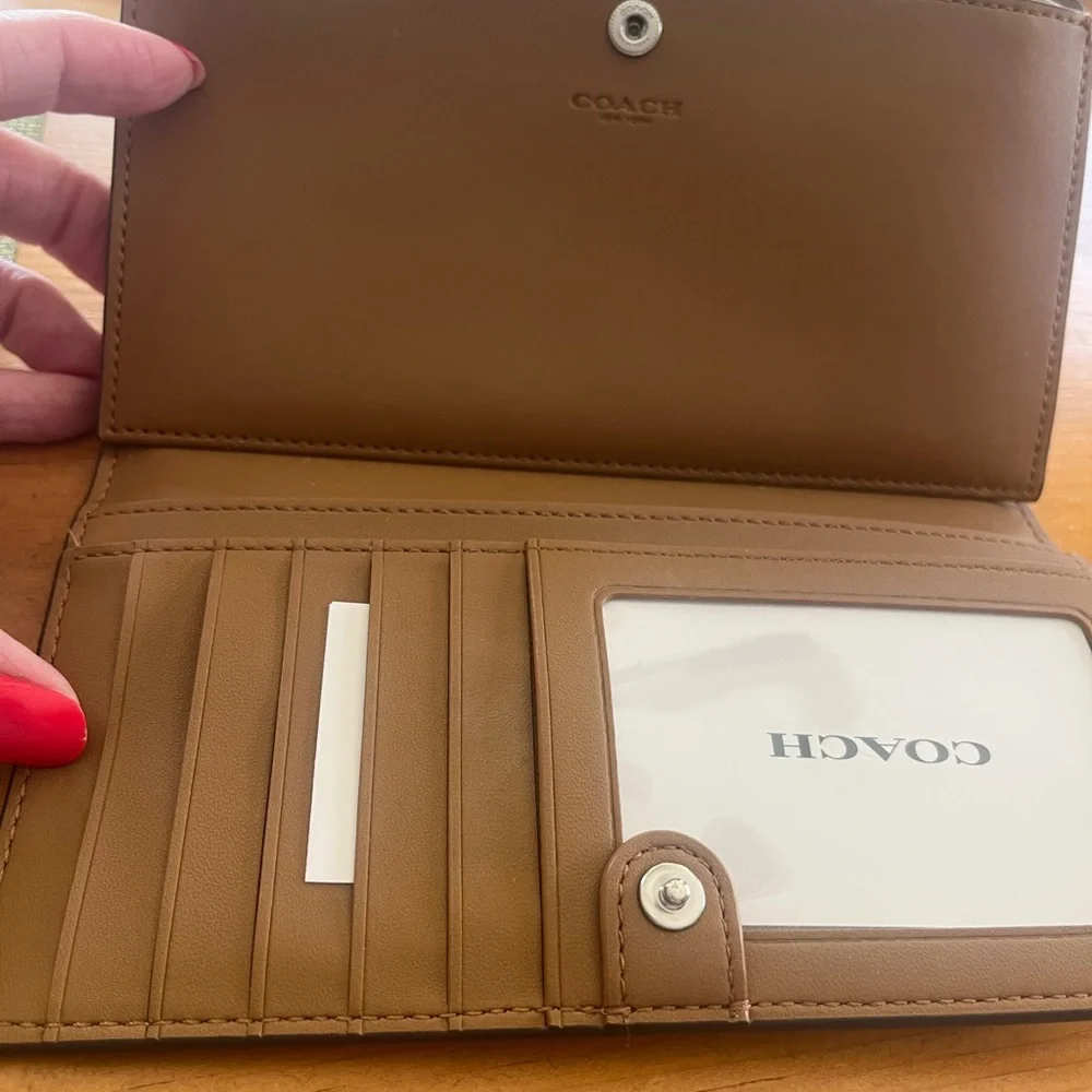 Coach Slim Wallet with Floral Print - Picture 10 of 11